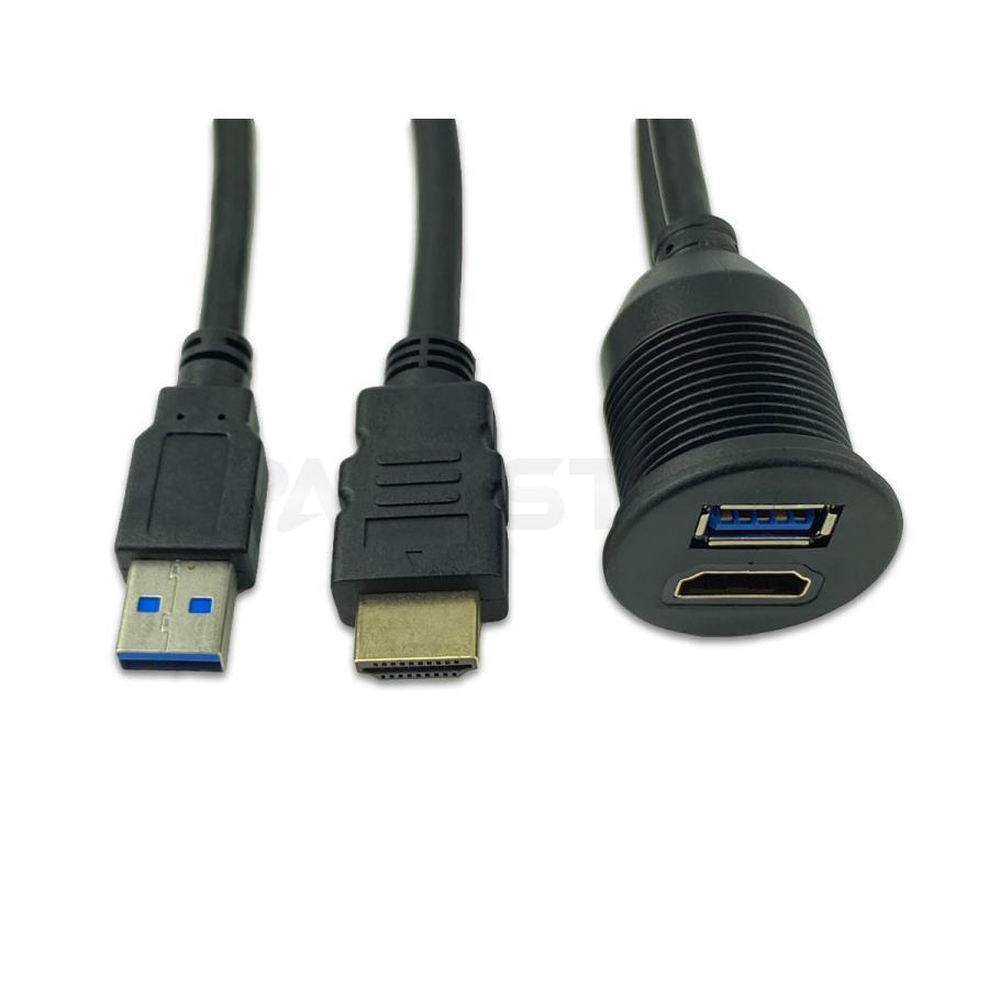 スズキ ジムニー JB64W HDMI USB 増設ポート + HDMIケーブル ライトニングケーブル 3点セット スマホ カーナビ 接続 USBポート  / 149-105｜partstec｜05
