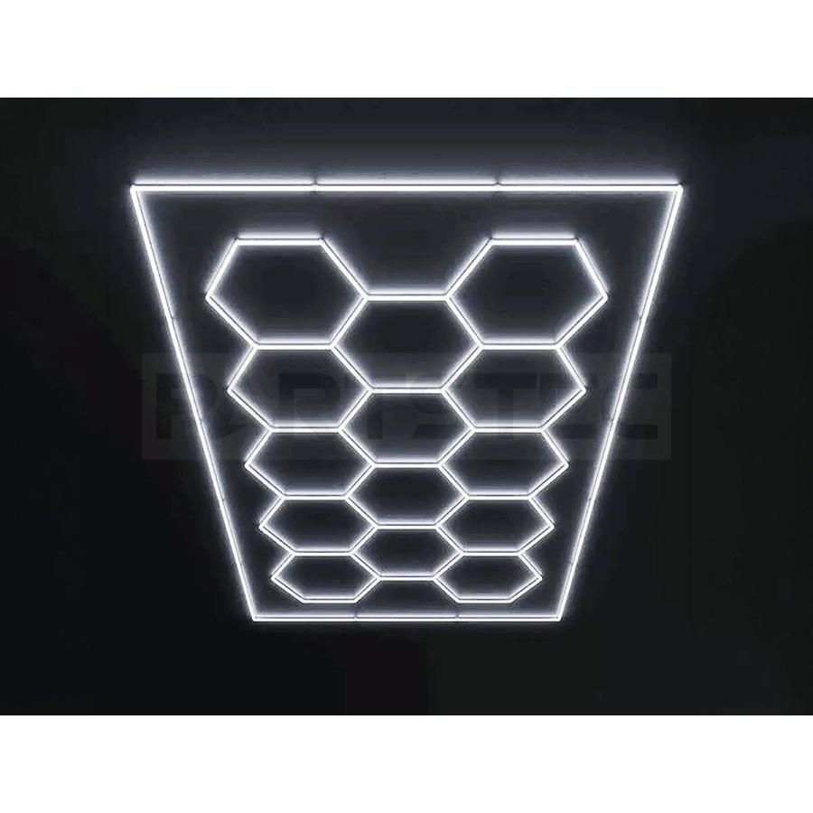 LED ガレージライト 六角形 430W 51600lm 14個セット ハニカム
