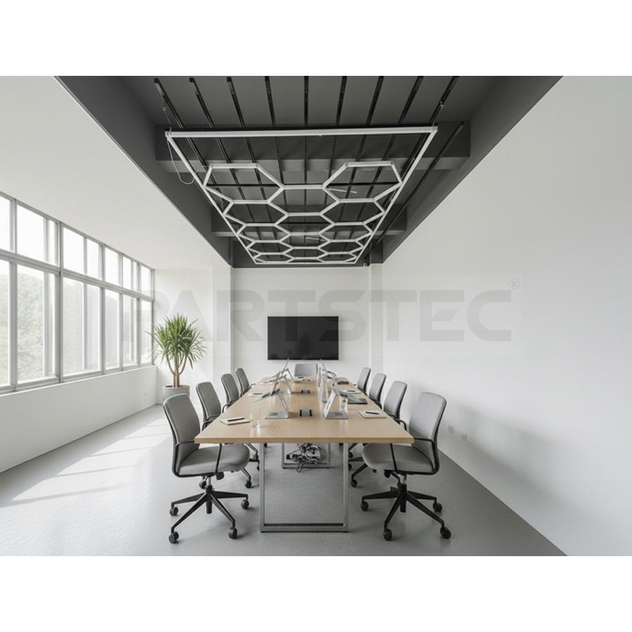LED ガレージライト 六角形 430W 51600lm 14個セット ハニカム