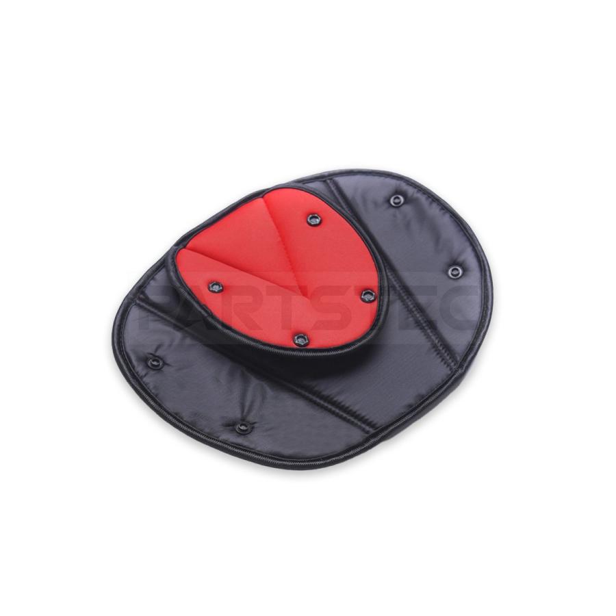 子供用シートベルト 調整補助ベルト 赤色 レッド 首保護 車用品