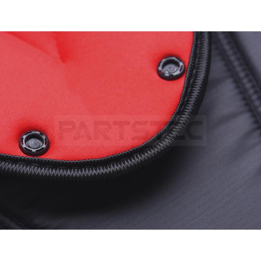 子供用シートベルト 調整補助ベルト 赤色 レッド 首保護 車用品