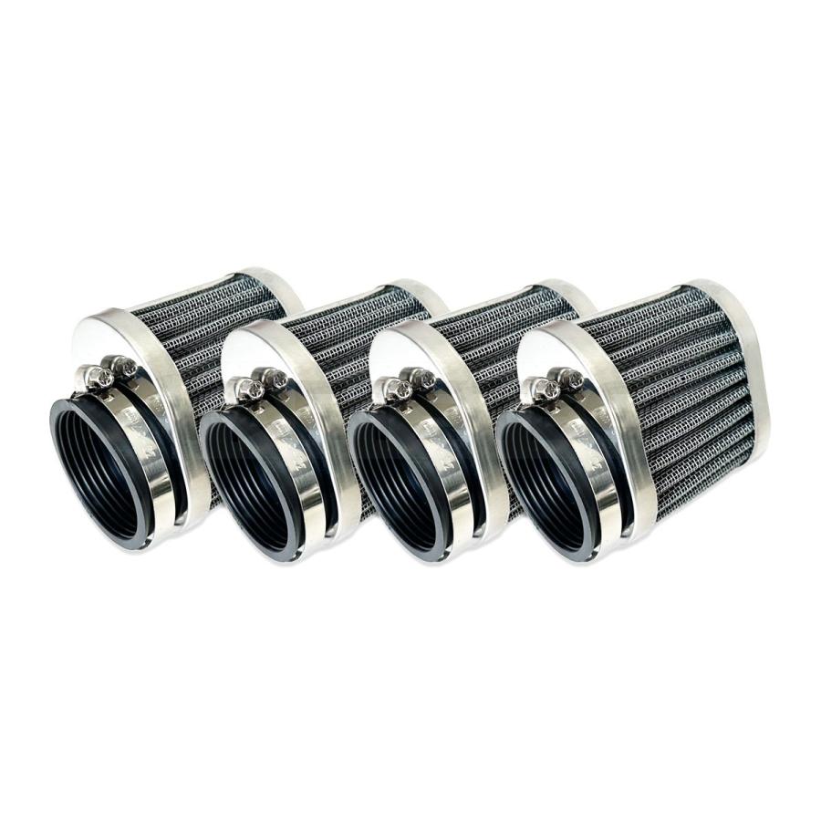 パワーフィルター 50mm 4個セット アルミ メッシュ エアクリーナー