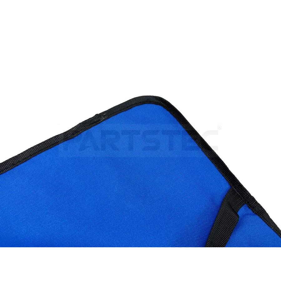 汎用 ラゲッジマット カバー ブルー 145cm × 120cm バンド固定