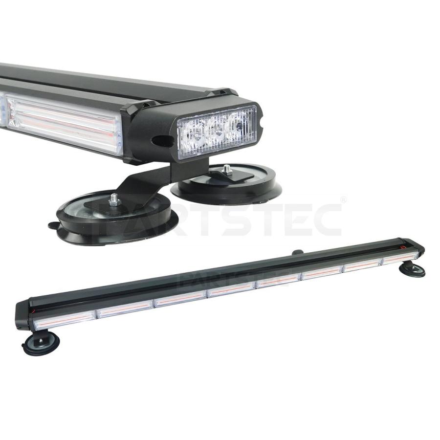 12V 24V 兼用 バータイプ 赤色 LED 回転灯 警告灯 シガーソケット電源
