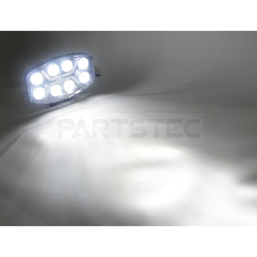 12V 24V LED フォグランプ 2個セット デイライト バンパーライト