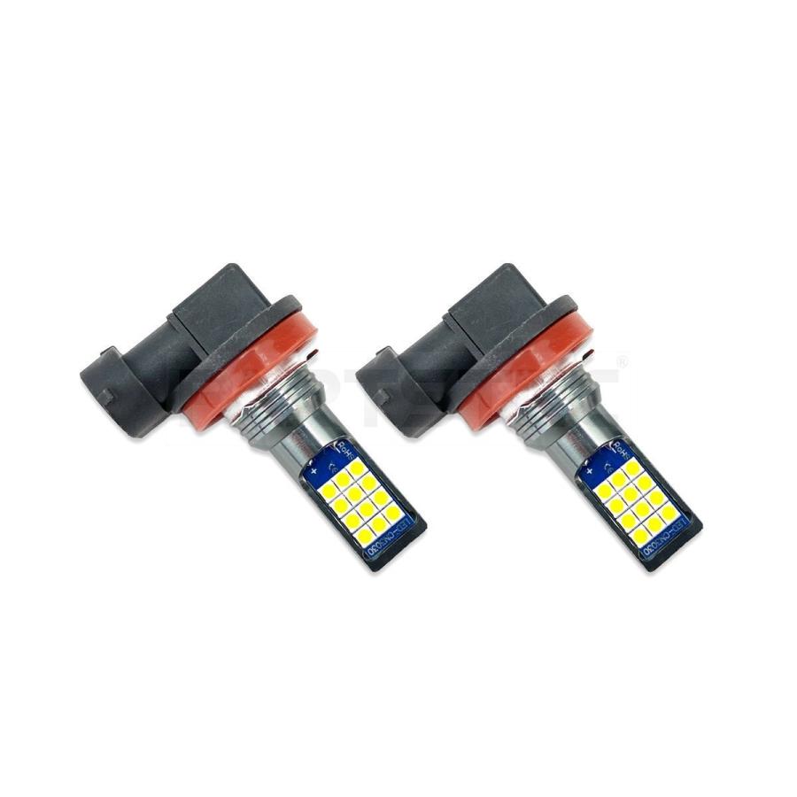 LED フォグ ランプ バルブ 2色切替 ホワイト イエロー 2個 H8 H11 H16