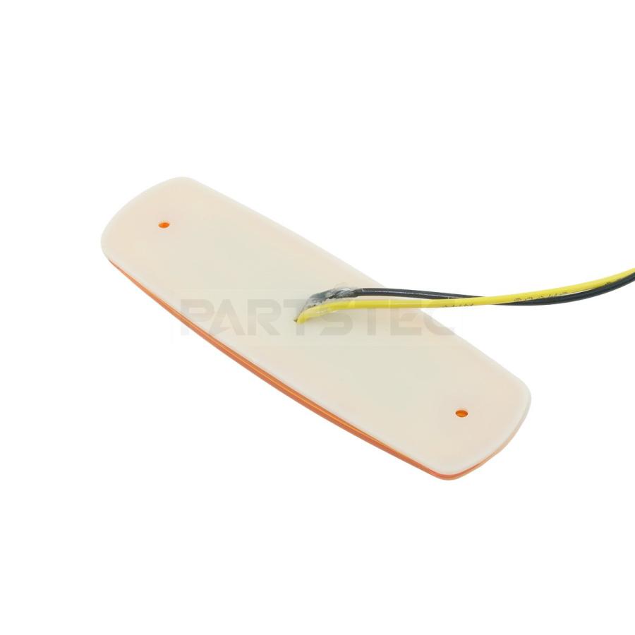 10個セット LED サイドマーカー アンバー オレンジ メッキ枠 12V 24V