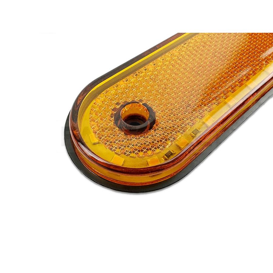 LED サイドマーカー アンバー 10個セット 20連 24V ランプ マルチ