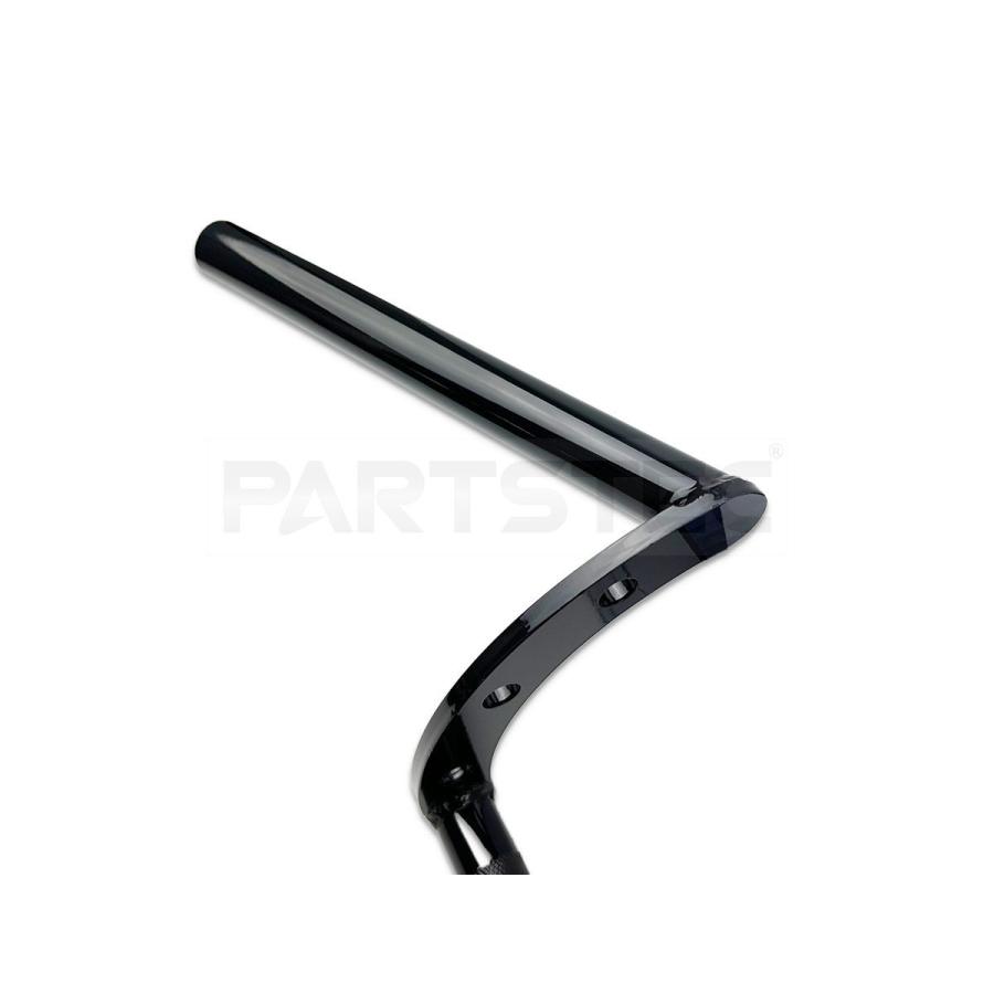 バイク 1インチ 25.4mm ハンドルバー ブラック 黒 ハーレー ドラッグ