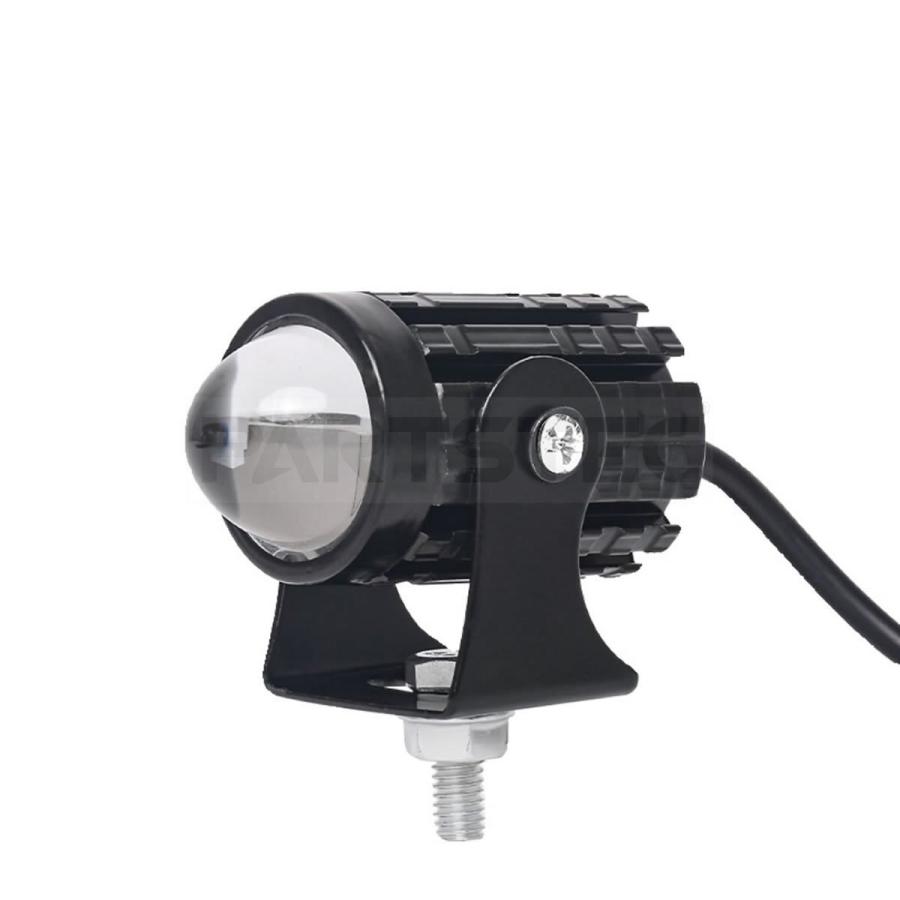 バイク LED フォグランプ スイッチ付き 2色発光 白色 黄色 切り替え