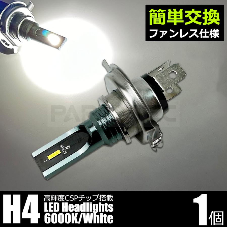 LED ヘッドライト 1個 ファンレス仕様 CSPチップ Hi/Lo ホワイト 白 6000K バイク 電球 CB1300SF XJR1300 GSX1400 ZRX1200 /159-1 B-5 | 