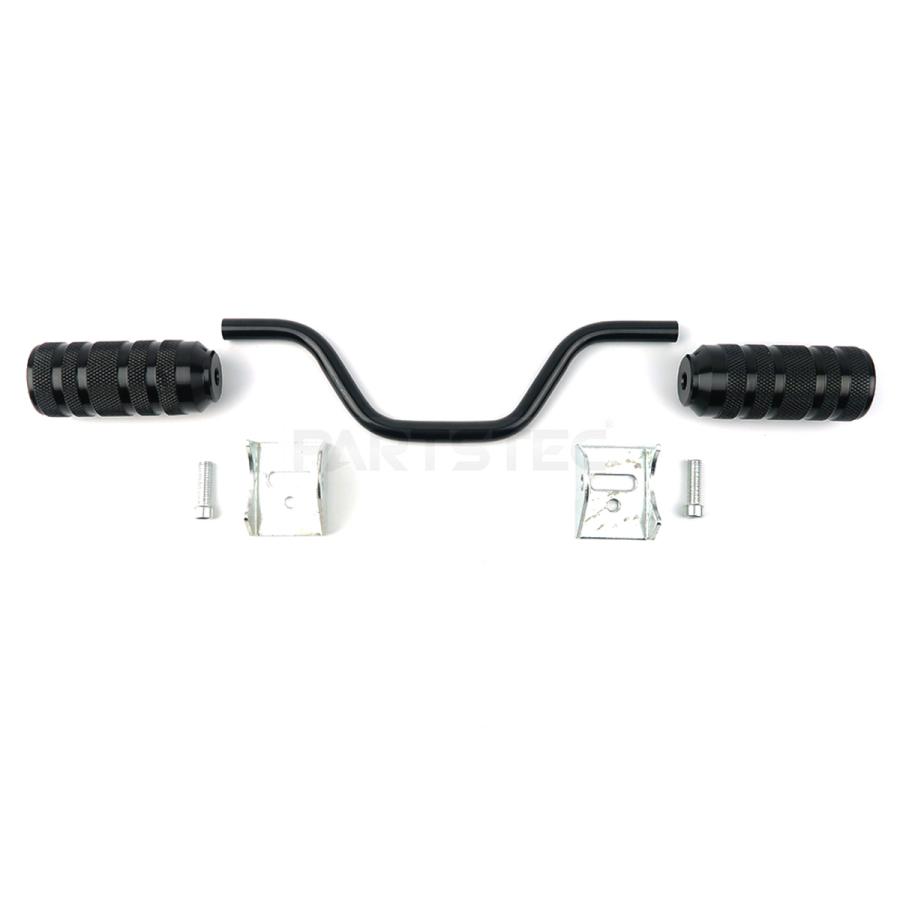 バイク 汎用 アルミ フットステップ ブラック 黒 ズーマー ZOOMER X