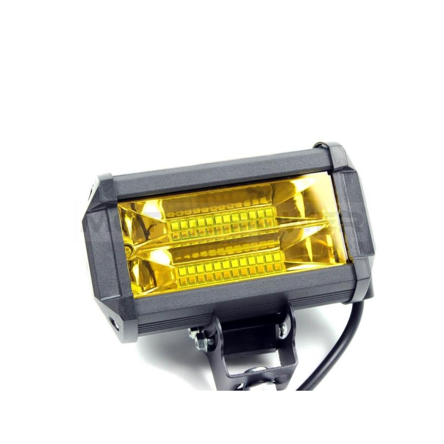 堅実な究極の 汎用品 3点セット パイプバンパー LEDワークライト黄色2