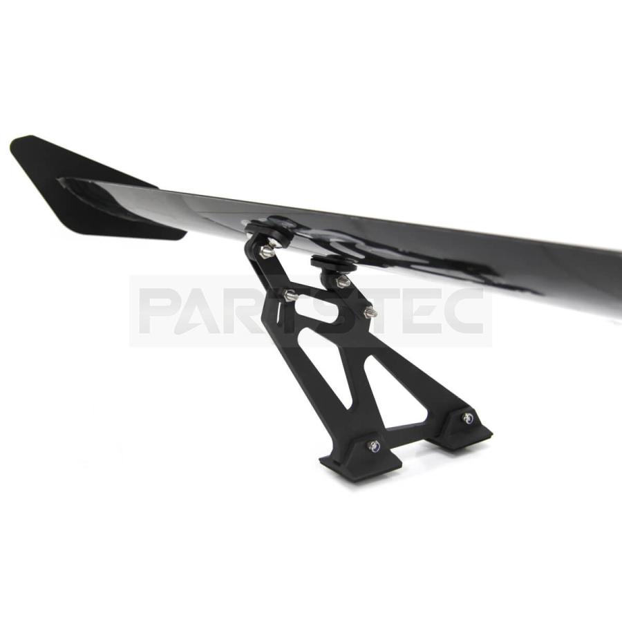 汎用リアウイング GTウイング ブラック　簡単取付 ハッチバック 汎用 GT ウイング ブラック アルミ製 簡単取付