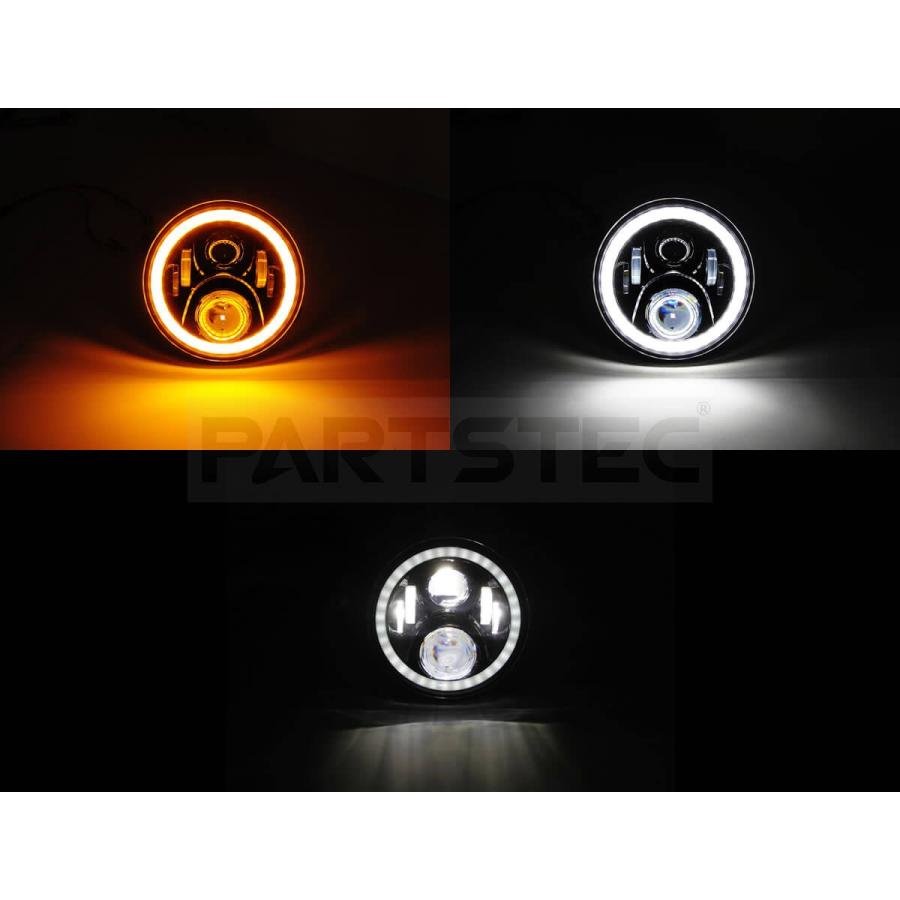 I-3「在庫処分」バイク用 CREE製 7インチ LED ヘッドライト H4
