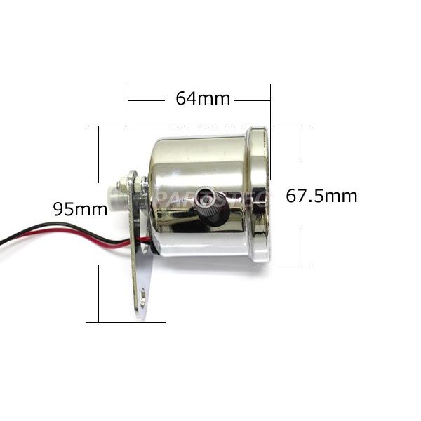 バイク スピードメーター 汎用 機械式 ホワイトパネル 60mm 140km/h
