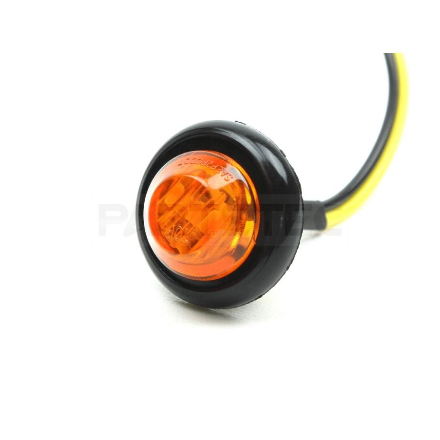 LEDウインカー アンバー 2個 汎用 バイク デイライト 埋込型