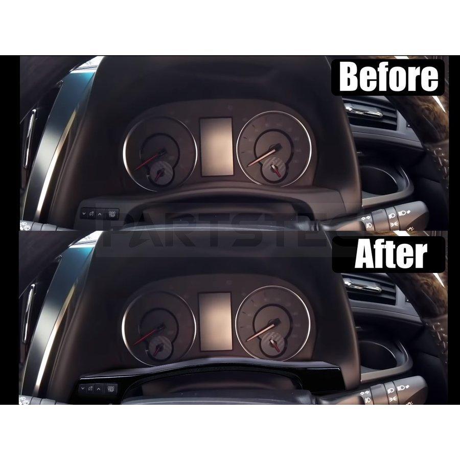 ヴェルファイア メーター アンダーパネル 黒木目調 艶あり ブラック