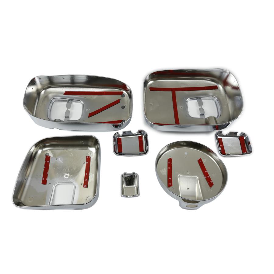 いすゞ ギガ 07 メッキ ミラーカバー 7点セット ワイパー付き