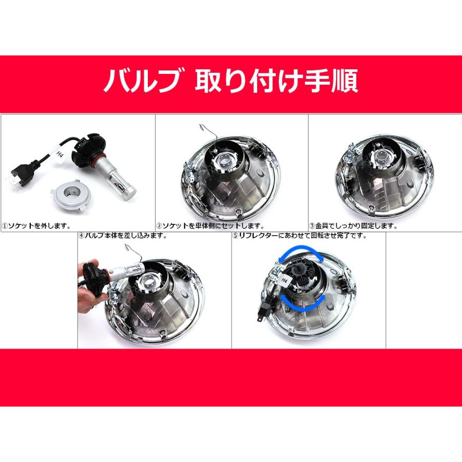 H4 LED ヘッドライト 2個 カラーシール付 PHILIPS製 ZES 2ndGチップ Hi