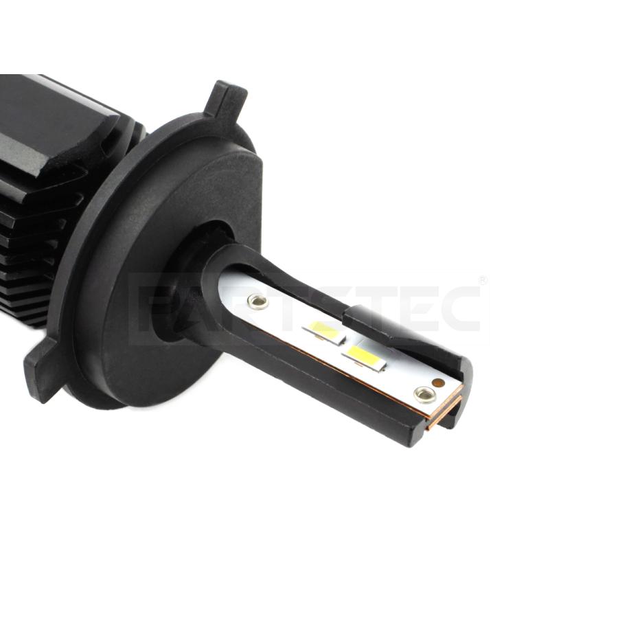 バイク LEDヘッドライト H4 ホワイト 1個 PHILIPS ZESチップ Hi/Lo 切替 12V 24V 普通車 トラック バイク ファンレス アルミヒートシンク構造 / 46-74 F-5 |  | 01