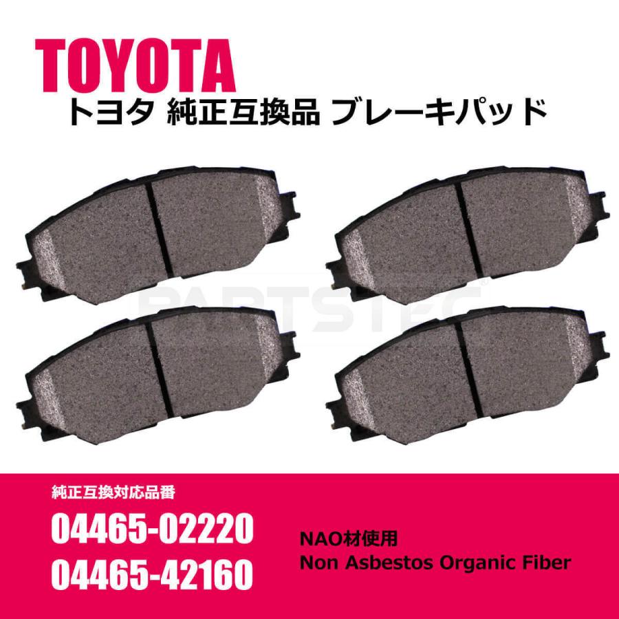 トヨタ（TOYOTA） フロント ブレーキパッド 左右セット 純正互換品