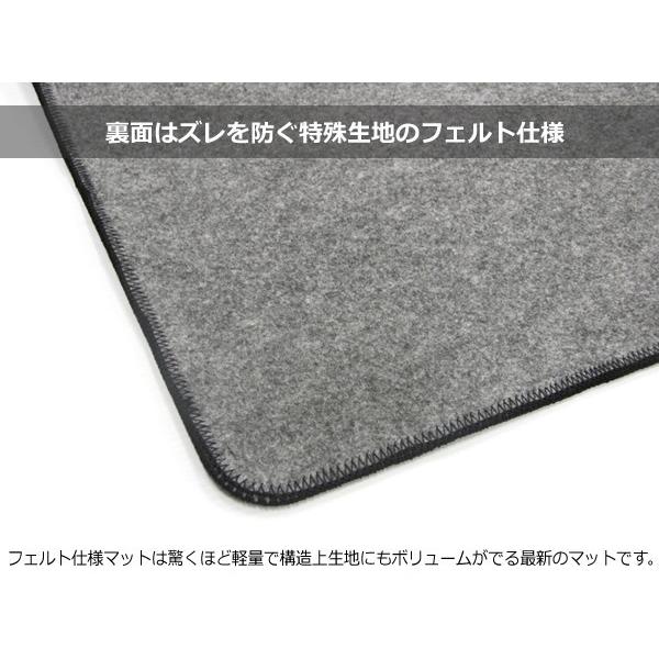 即納 新型 N-BOX N-BOXカスタム JF5 JF6 日本製 フロアマット + バイザーセット 黒マット ドアバイザー ホンダ 社外品 / 701-29-9+H140-2*｜partstec｜06