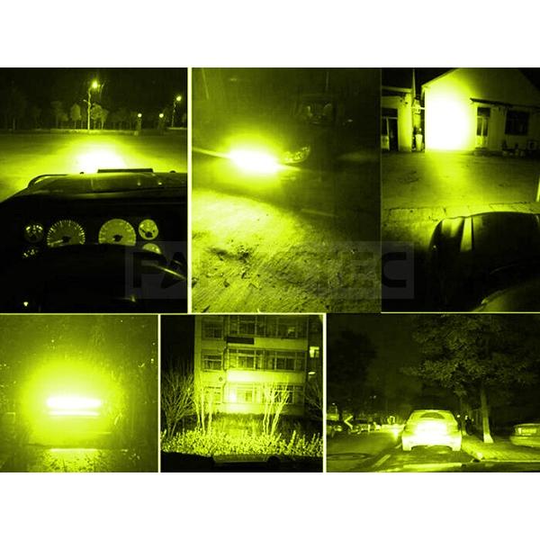 ジムニー LEDライト 7インチ イエロー 1個 汎用 フォグ 後付け ワーク