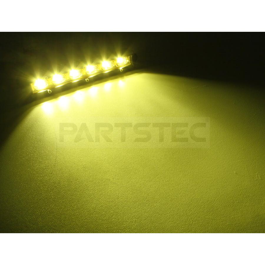ジムニー LEDライト 7インチ イエロー 1個 汎用 フォグ 後付け ワーク