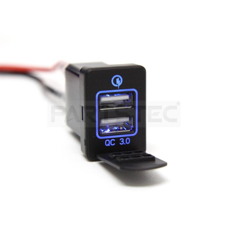 トヨタ USB ポート増設 トヨタA スイッチホールパネル QC3.0対応 LEDブルー点灯 高速 USB充電 200系 ハイエース プリウス ノア ヴォクシー 他 / 20-40 R-2 :93-369:PARTSTEC Yahoo!店 - 通販 - Yahoo!ショッピング トヨタ USB ポート増設 トヨタA スイッチホールパネル QC3.0対応 LEDブルー点灯 高速 USB充電 200系 ハイエース プリウス ノア ヴォクシー 他 / 20-40 R-2 :93-369:PARTSTEC Yahoo!店 - 通販 - Yahoo!ショッピング