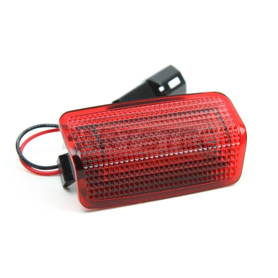 ドアカーテシ LEDランプ レッド 赤レンズ 北米仕様 左右セット 簡単