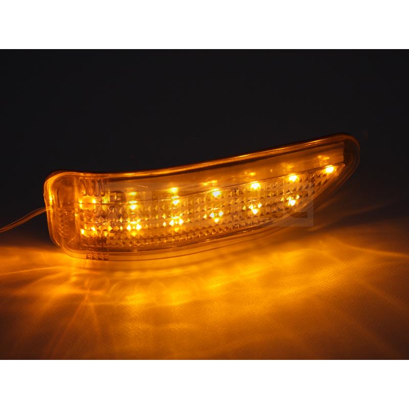 汎用 LEDドアミラーウインカー アンバー 左右セット 12V 後付