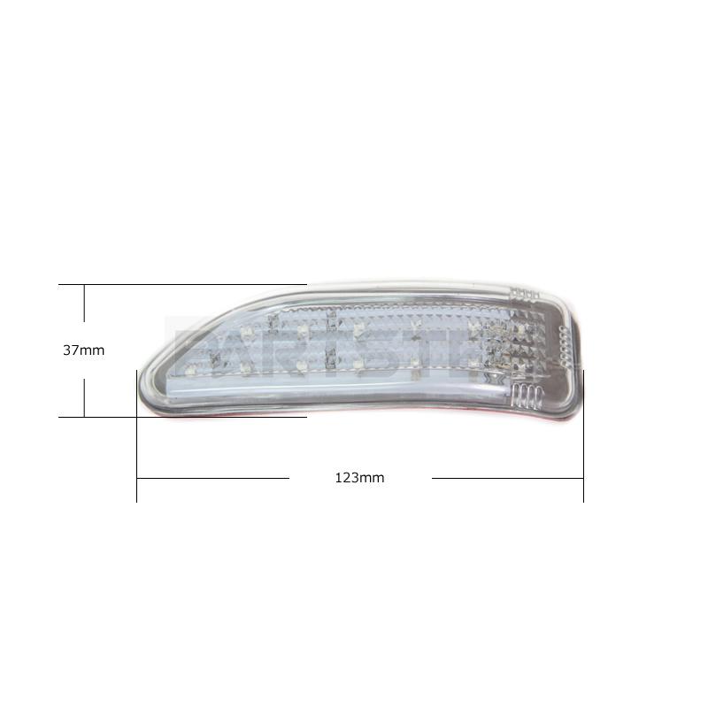 汎用 LEDドアミラーウインカー アンバー 左右セット 12V 後付
