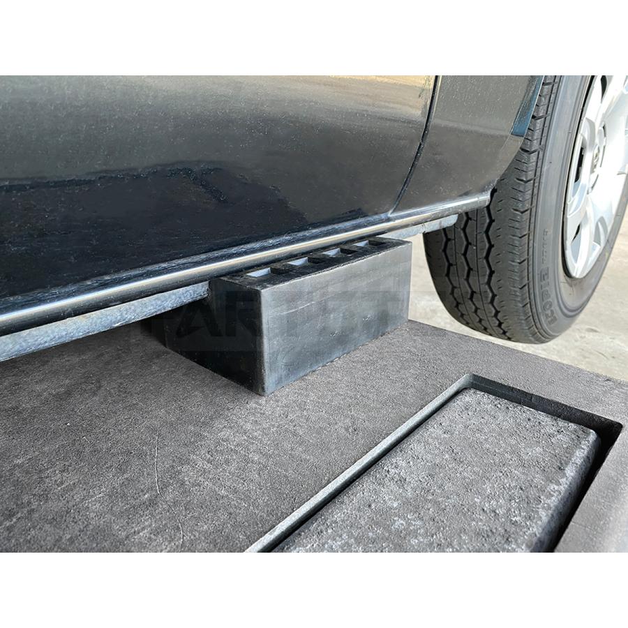 リフト用 ゴム ブロック 4個セット 厚さ約78mm 超高耐久品 整備用