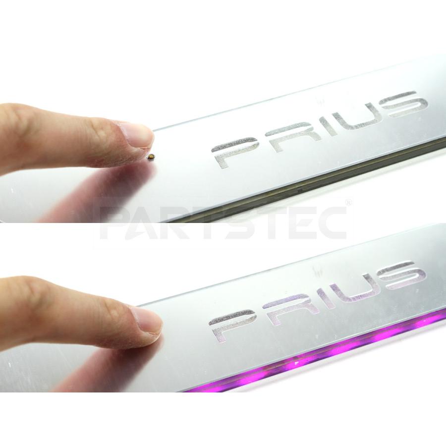 30系 40系 50系 プリウス用 Led スカッフプレート 4枚 7色発光 配線作業不要 置くだけ 車 イルミネーション 内装 足元 パーツ 93 533 93 533 Partstec Yahoo 店 通販 Yahoo ショッピング