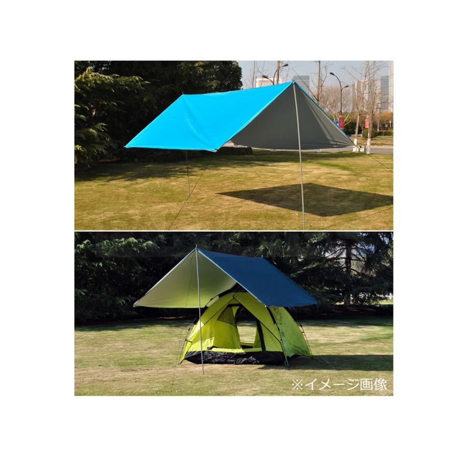 ヘキサタープ テント 防水 グリーン 緑 3m×3m コンパクト収納