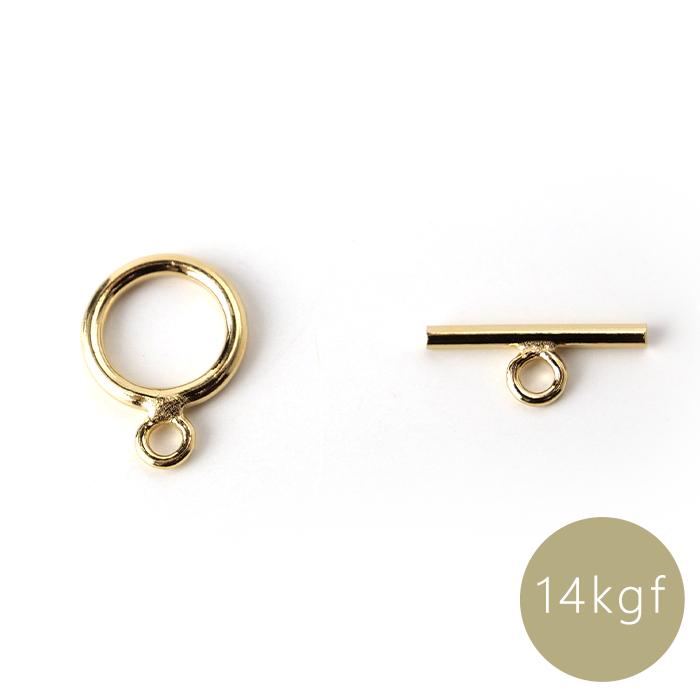 14KGF】マンテル 留め具 1セット 丸型 ゴールドフィルド アクセサリー