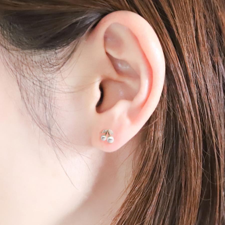 71. シルバー925 パール さくらんぼピアス ゴールド 1セット(6個入り