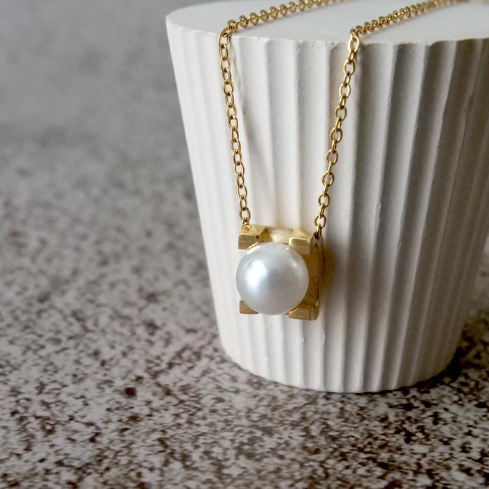 一粒パールネックレス 約40cm
