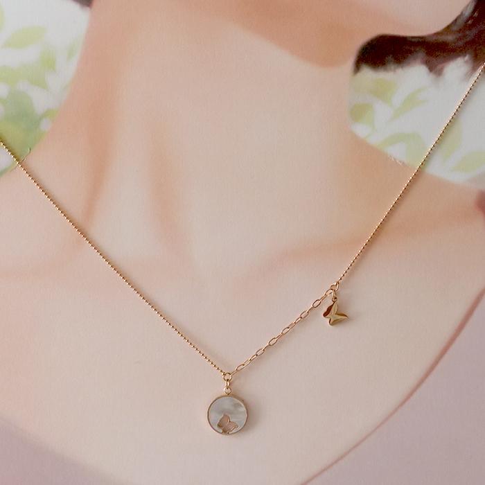 ネックレス レディース ピンクゴールド (91) 1個 サージカルステンレス