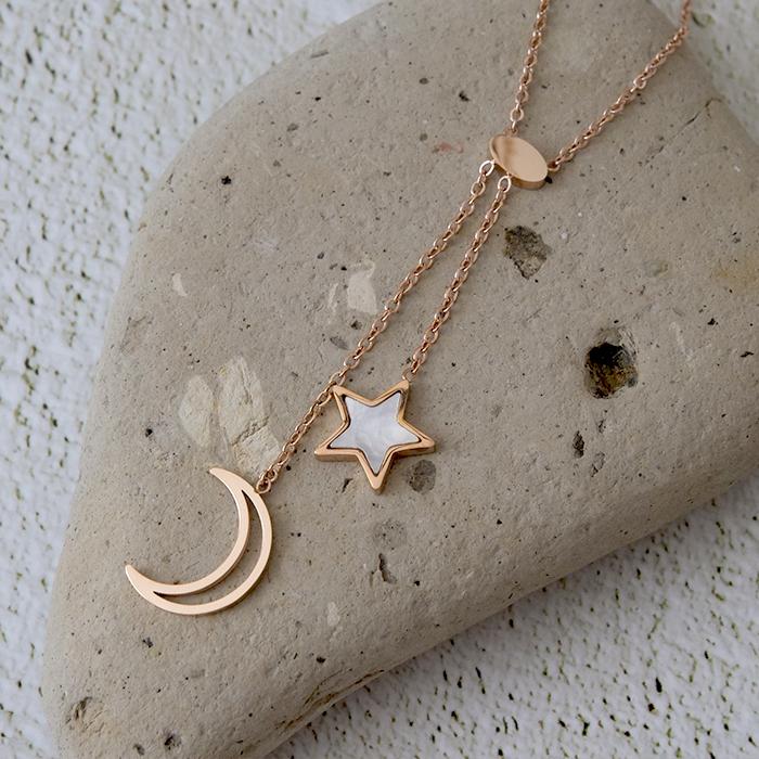 ネックレス レディース ピンクゴールド (95) 1個 サージカルステンレス