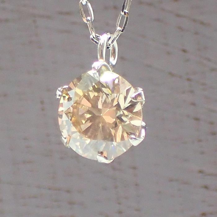 ダイヤモンドネックレス 0.5ct PT900 （M VS2 EX） DIA鑑定書付 PT