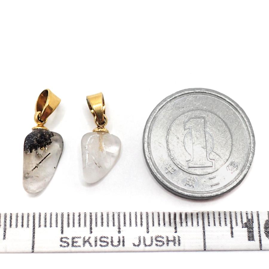 ブラジル産 フェナカイト 原石 SUS316 ペンダントトップ 約1.5〜2ct
