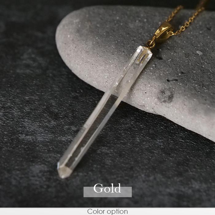 13. レムリアンシード ペンダントトップ【結晶】【LLサイズ】 ゴールド