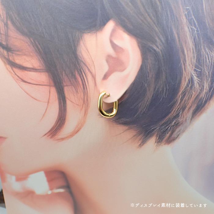 値下げ★グロッセ★オーバル　フープピアス　ゴールド★ トレゾア オーバルフープピアス