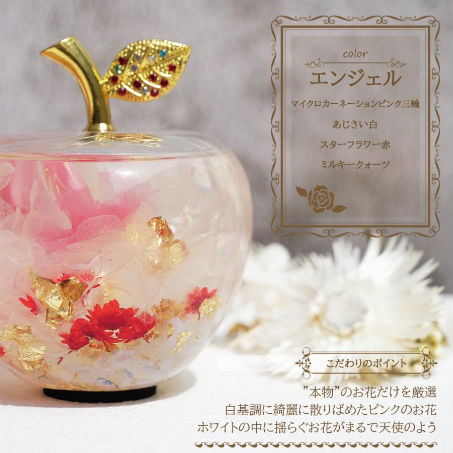 送料無料 母の日 プレゼント カーネーション ハーバリウム リンゴ