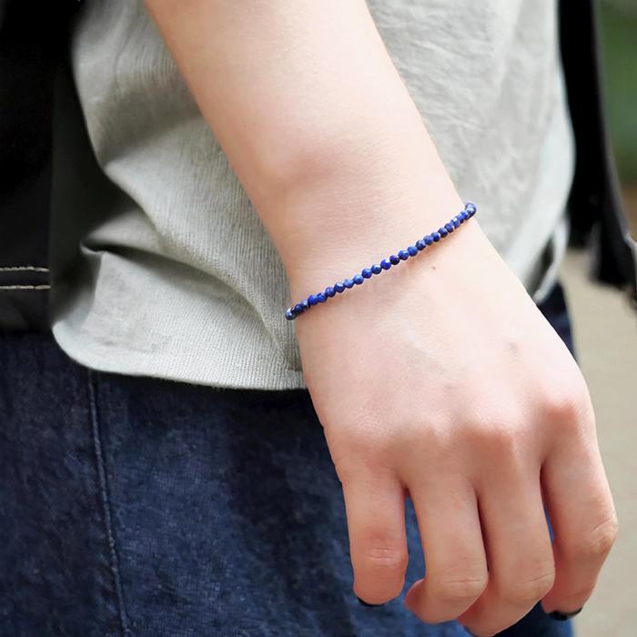 ラピスラズリ ブレスレット 天然石 神秘的 エレガント スピリチュアル