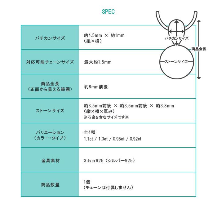 34. フェナカイト ペンダントトップ (D) 0.92ct スクエアカット SV925