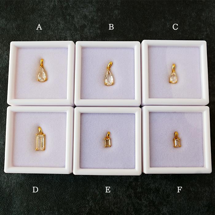 フェナカイト トップ ゴールド ( F.スクエア 約1.40ct ) ロシア産