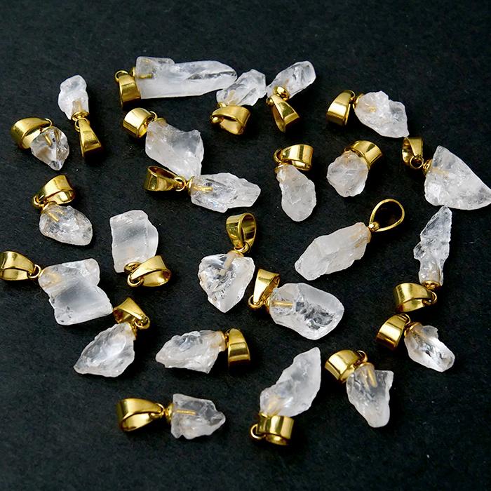 金属アレルギー対応 (108. ロシア産 フェナカイト 原石 ペンダント